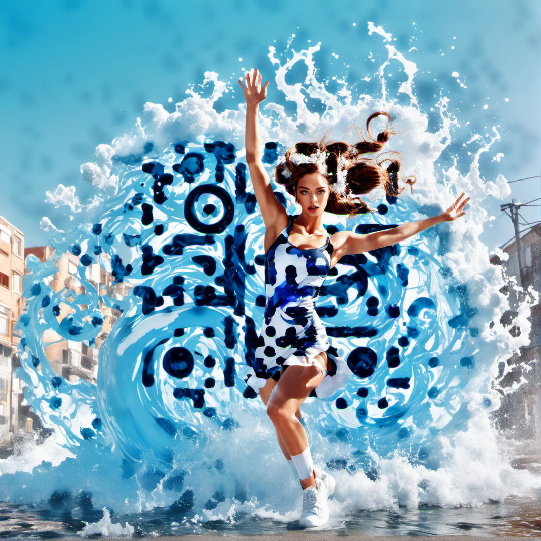 working_stunning feminine body, commercial image, beautiful girl from Spain _ holographic photography shoots, large body of water spraye.png